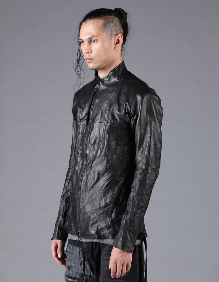 D. HYGEN BONDING HORSE LEATHER SHIRT JACKET