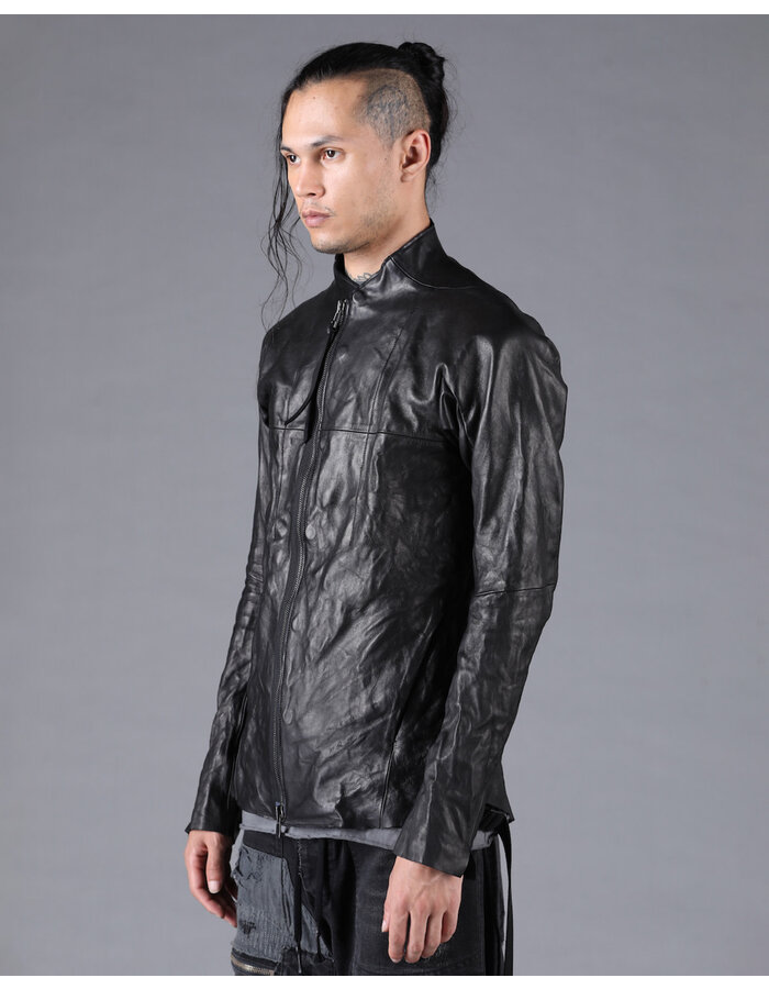 D. HYGEN BONDING HORSE LEATHER SHIRT JACKET