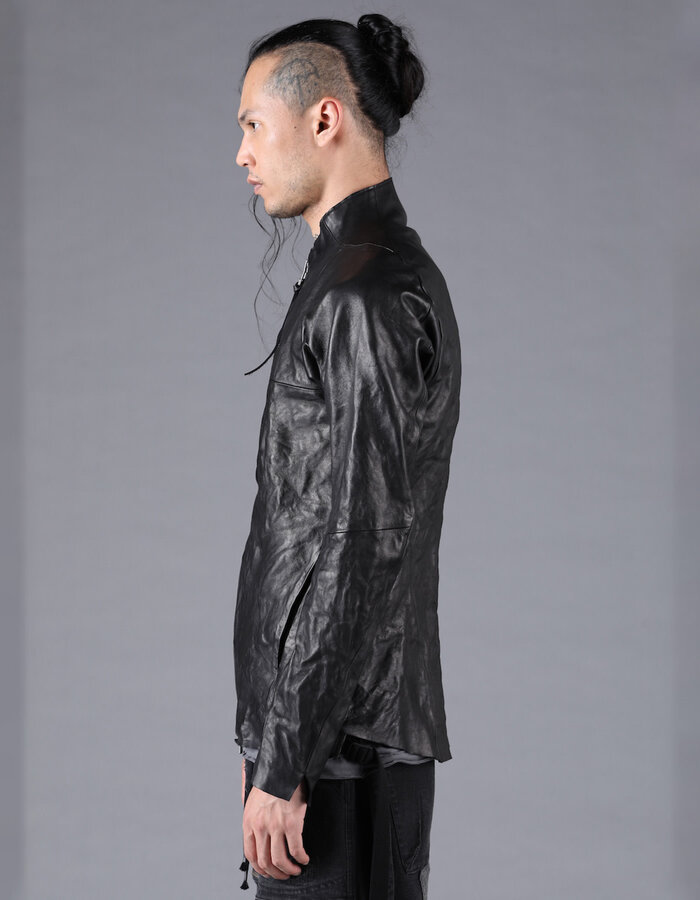 D. HYGEN BONDING HORSE LEATHER SHIRT JACKET