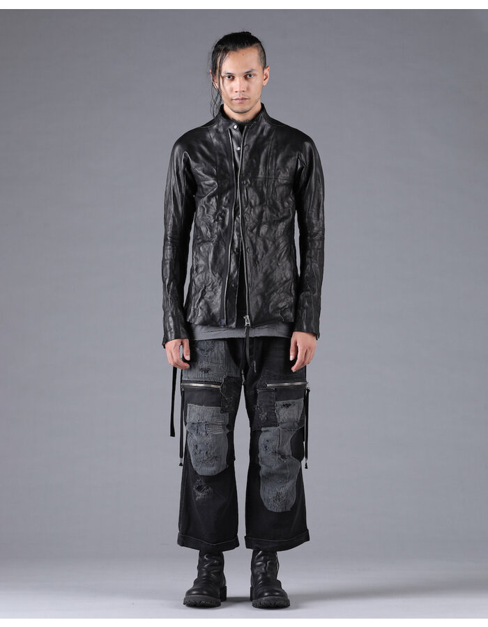 D. HYGEN BONDING HORSE LEATHER SHIRT JACKET