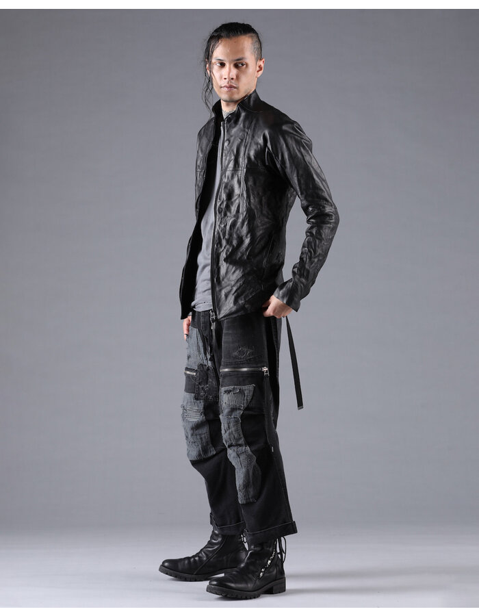 D. HYGEN BONDING HORSE LEATHER SHIRT JACKET