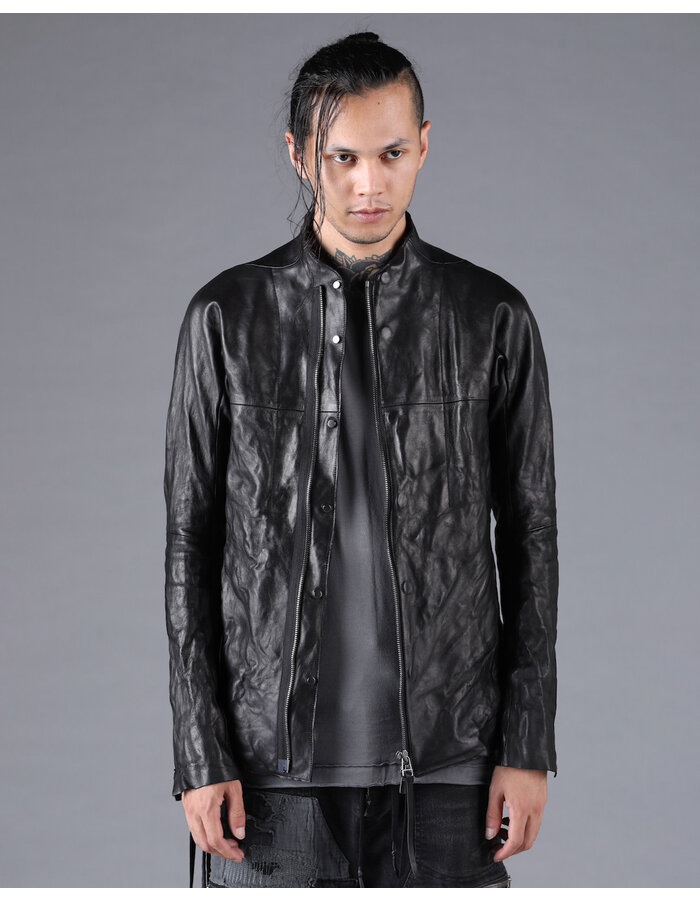 D. HYGEN BONDING HORSE LEATHER SHIRT JACKET