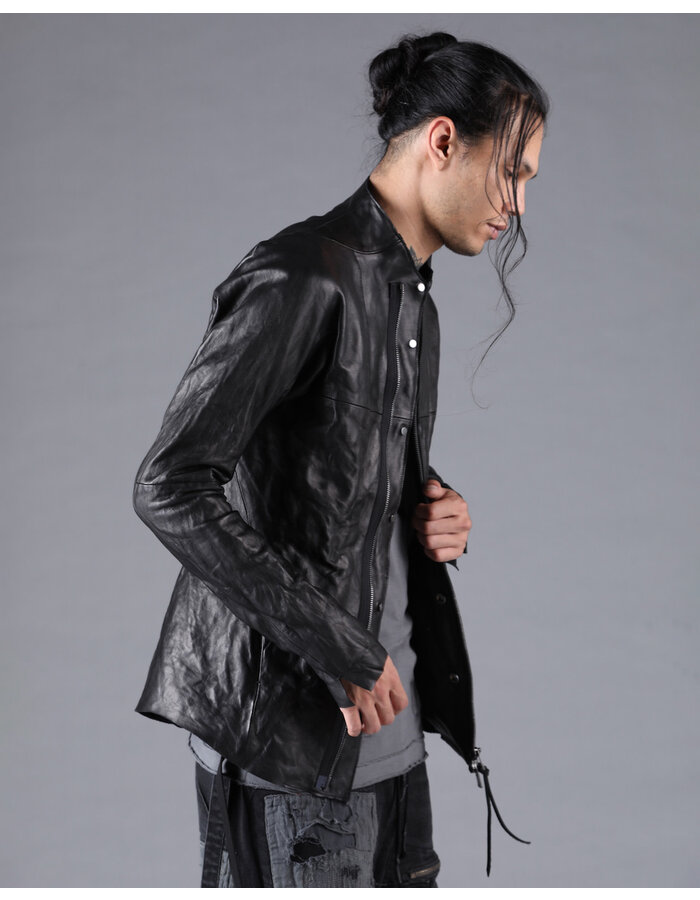 D. HYGEN BONDING HORSE LEATHER SHIRT JACKET