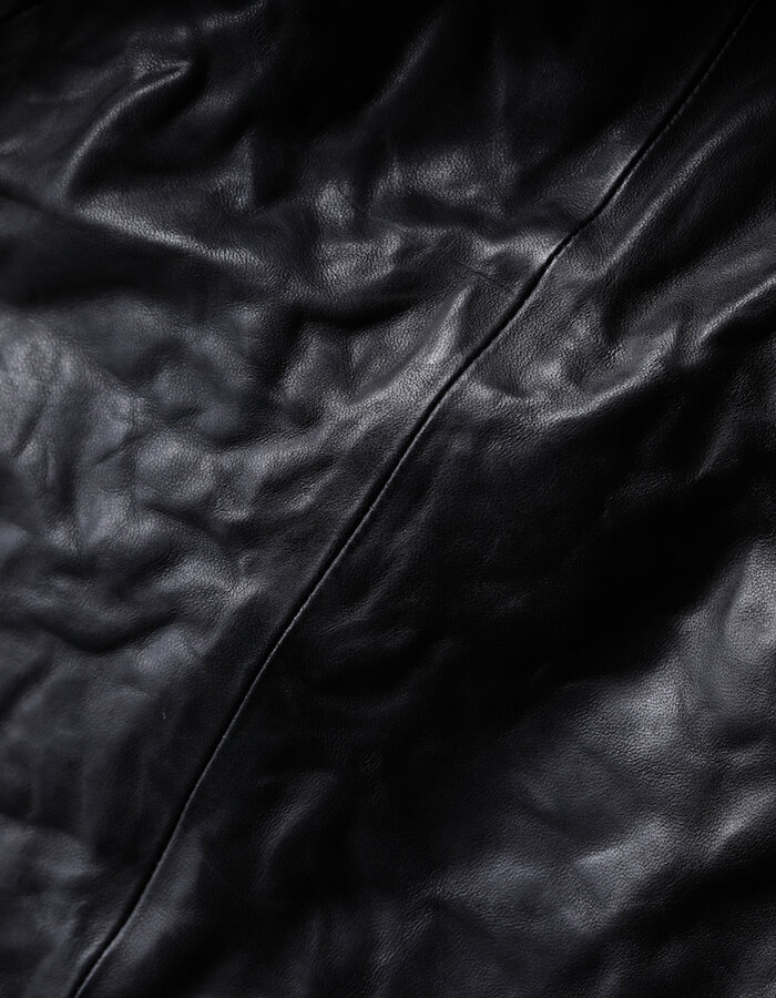 D. HYGEN BONDING HORSE LEATHER SHIRT JACKET