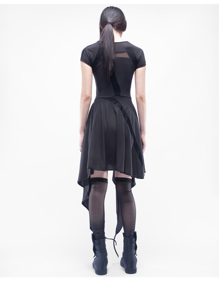 DEMOBAZA DRESS V ONYX
