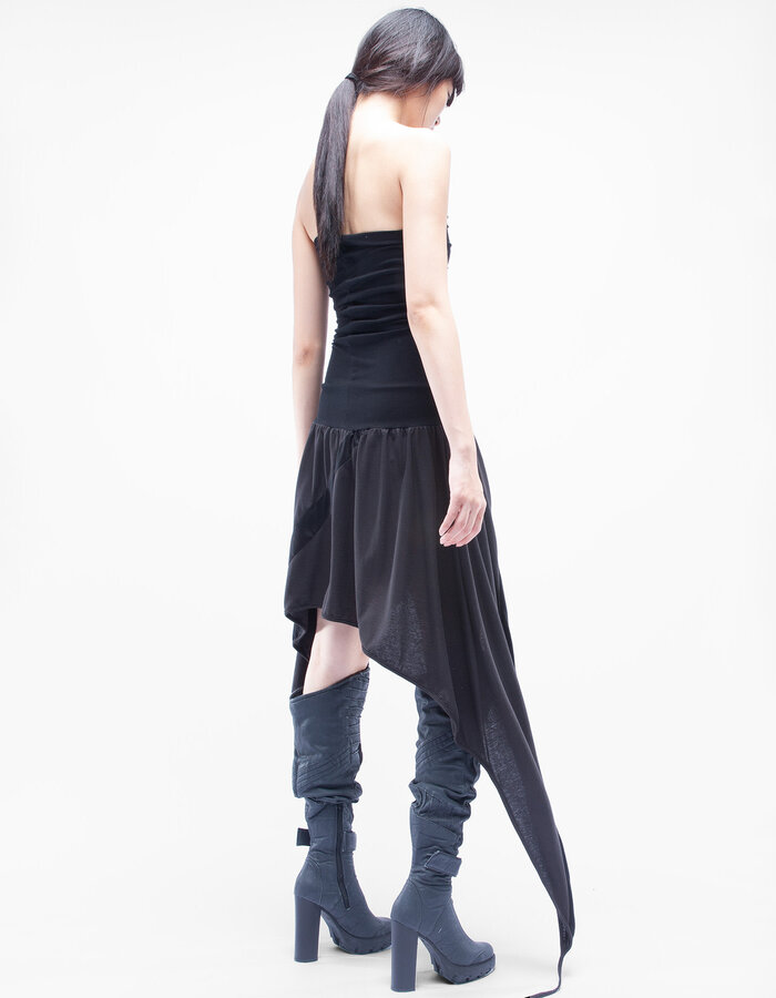 DEMOBAZA CUT OUT DRESS ONYX