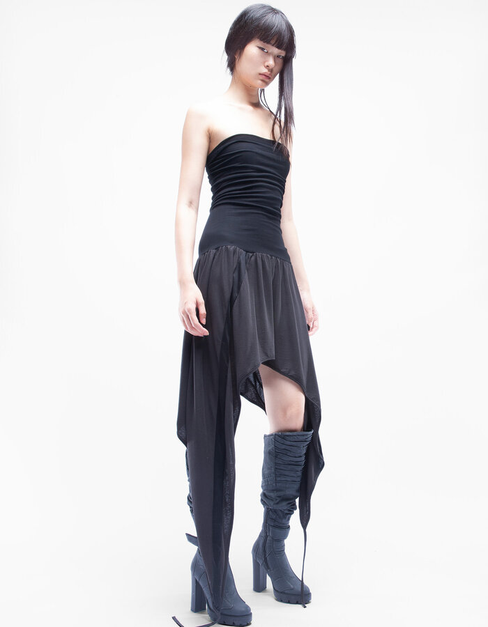 DEMOBAZA CUT OUT DRESS ONYX