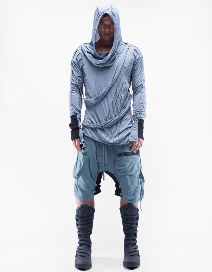 DEMOBAZA HOODY SHAWL LEAP