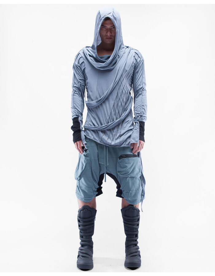 DEMOBAZA HOODY SHAWL LEAP