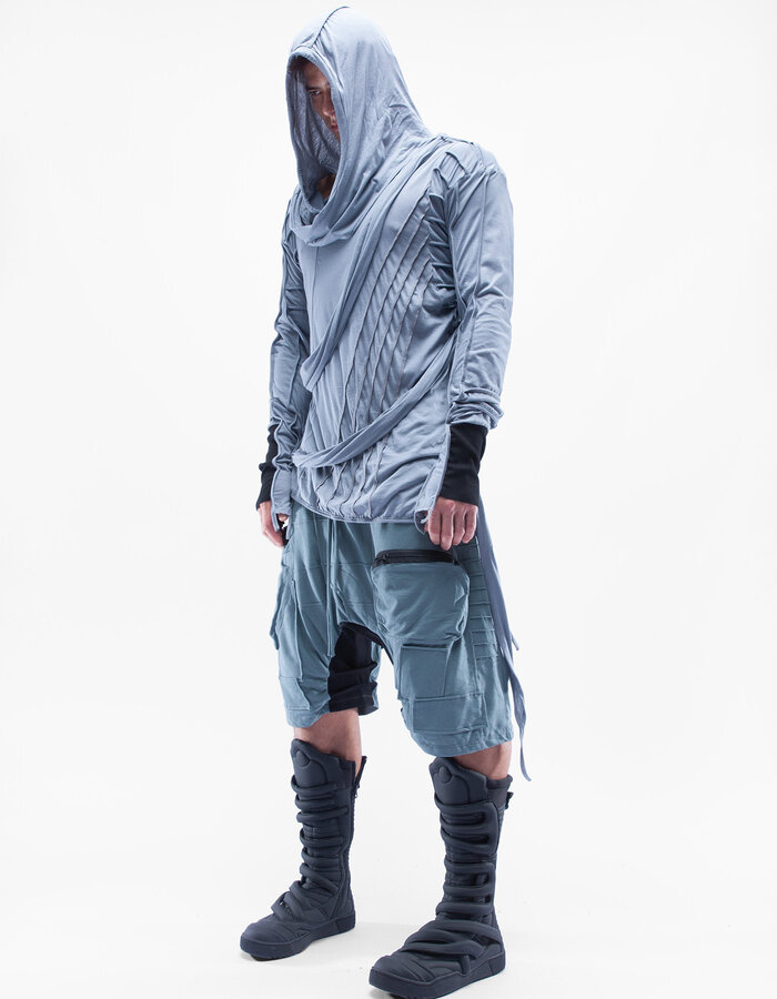 DEMOBAZA HOODY SHAWL LEAP