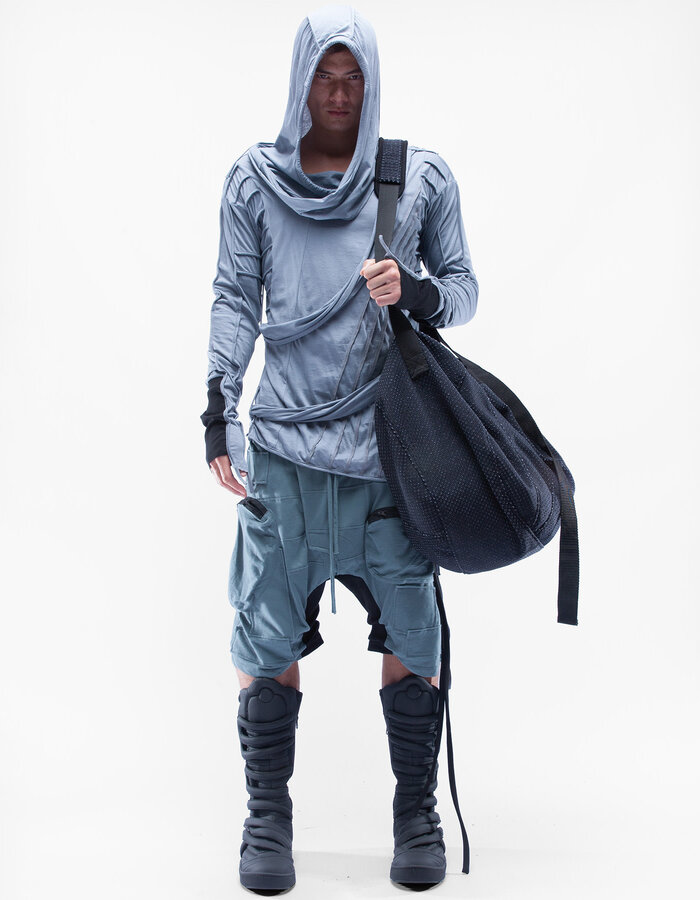 DEMOBAZA HOODY SHAWL LEAP