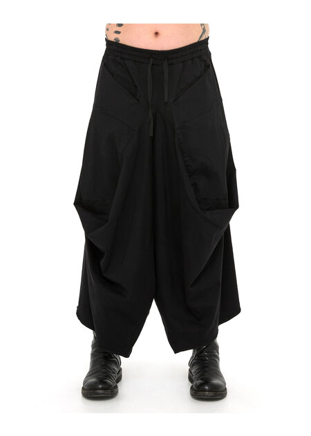 LA HAINE INSIDE US STRETCH COTTON STRUCTURED CROPPED TROUSER