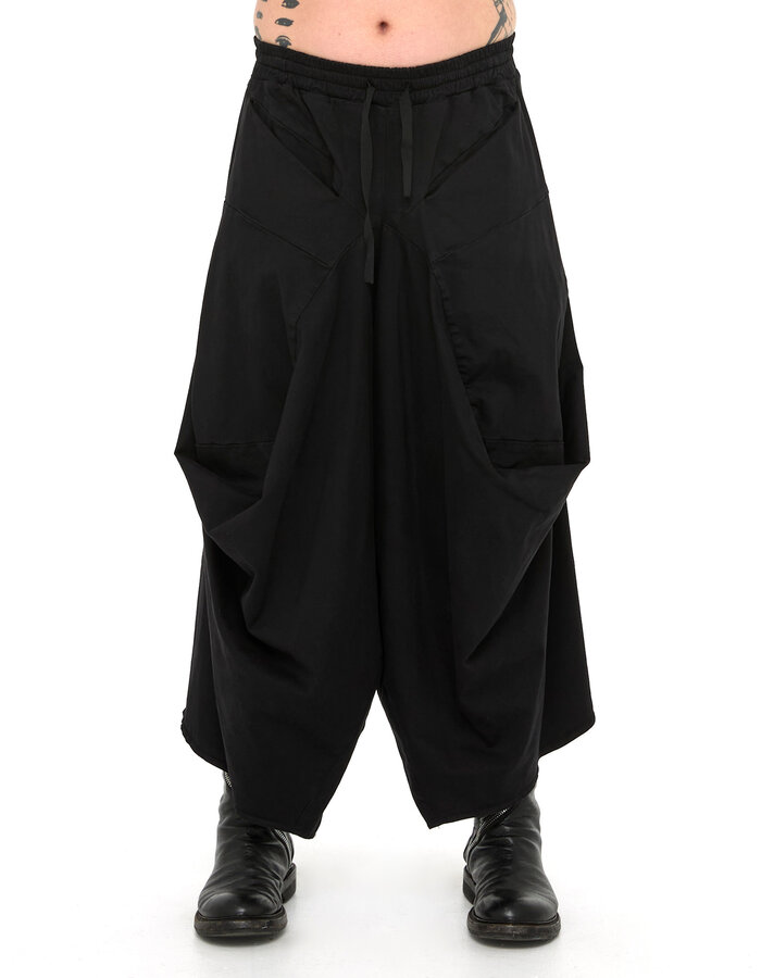 LA HAINE INSIDE US STRETCH COTTON STRUCTURED CROPPED TROUSER