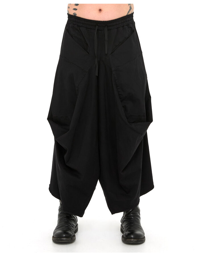 LA HAINE INSIDE US STRETCH COTTON STRUCTURED CROPPED TROUSER