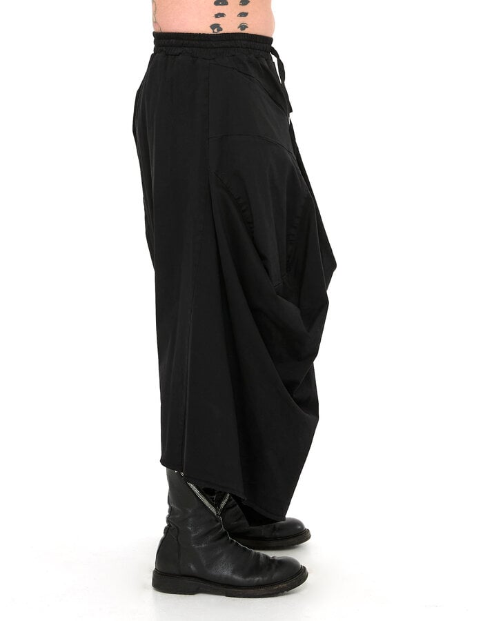 LA HAINE INSIDE US STRETCH COTTON STRUCTURED CROPPED TROUSER