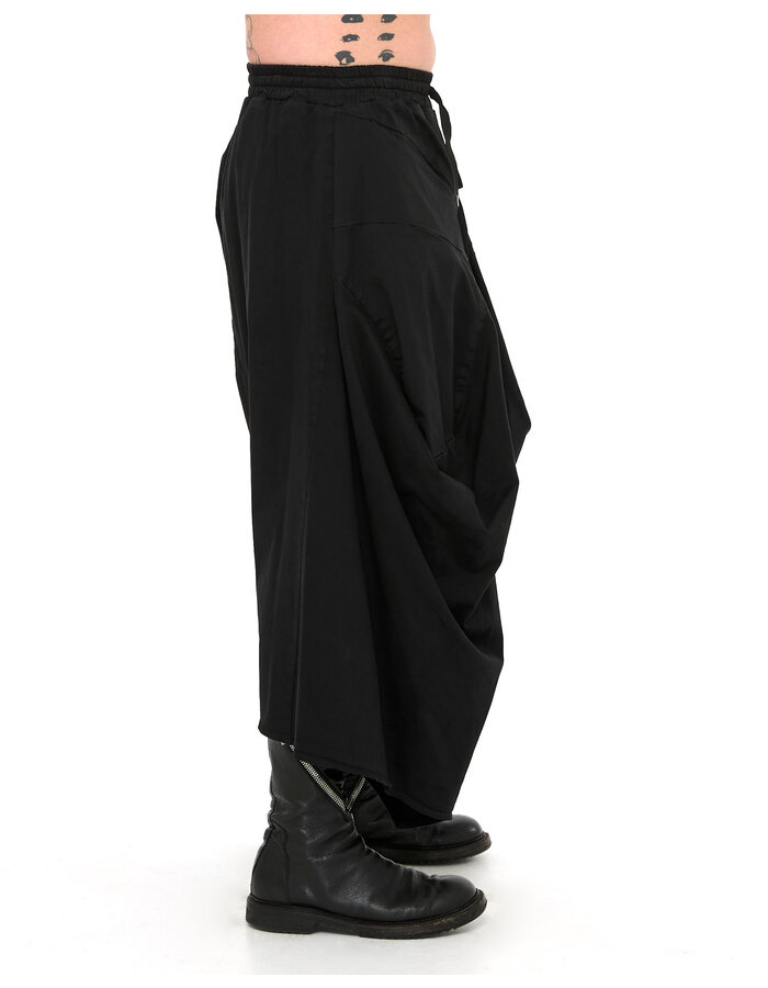 LA HAINE INSIDE US STRETCH COTTON STRUCTURED CROPPED TROUSER