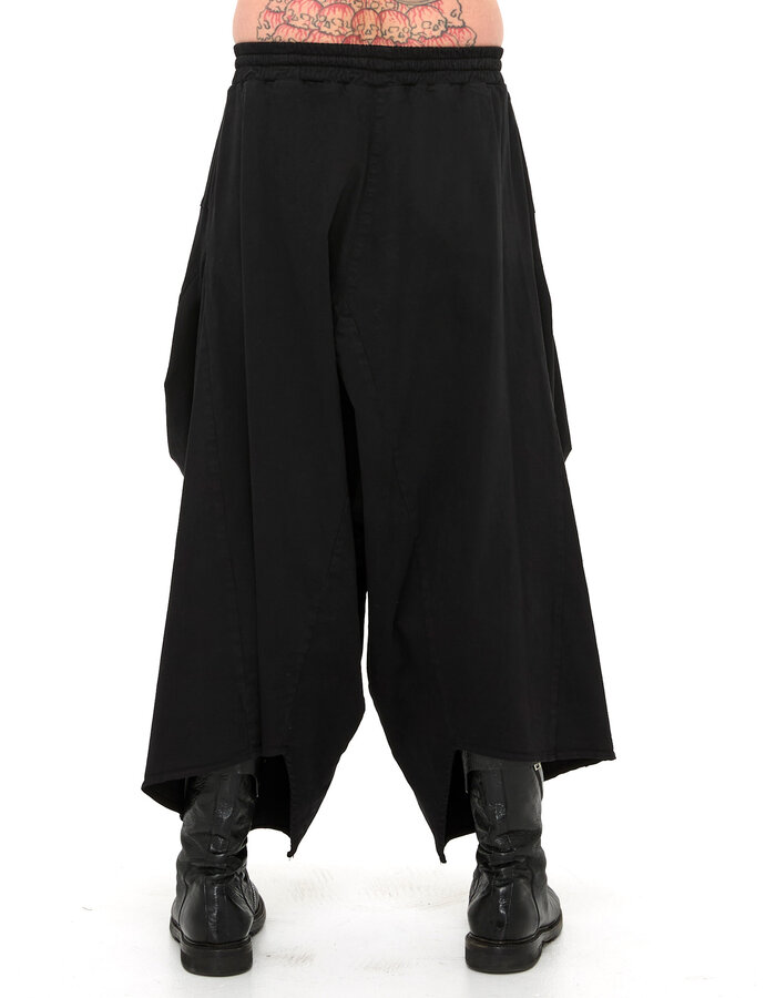 LA HAINE INSIDE US STRETCH COTTON STRUCTURED CROPPED TROUSER