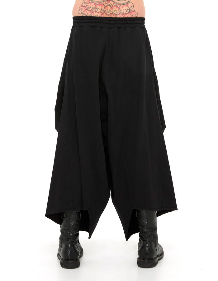 LA HAINE INSIDE US STRETCH COTTON STRUCTURED CROPPED TROUSER
