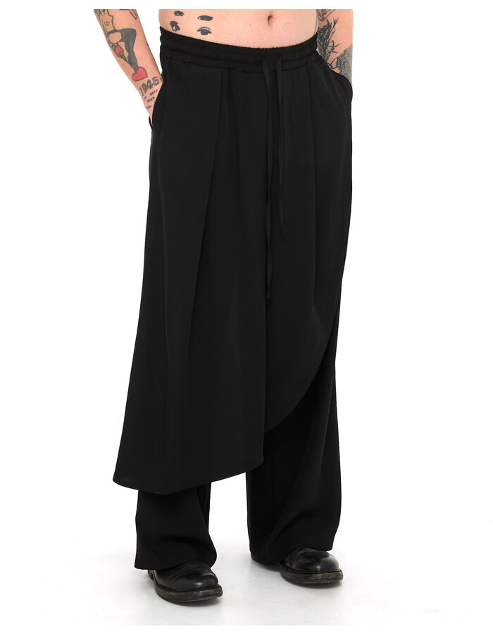 LA HAINE INSIDE US WIDE TROUSER WITH DRAPE PANEL