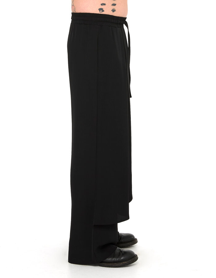 LA HAINE INSIDE US WIDE TROUSER WITH DRAPE PANEL