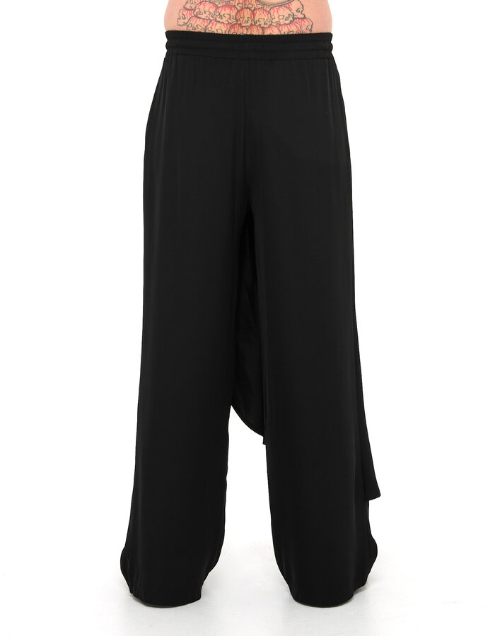 LA HAINE INSIDE US WIDE TROUSER WITH DRAPE PANEL