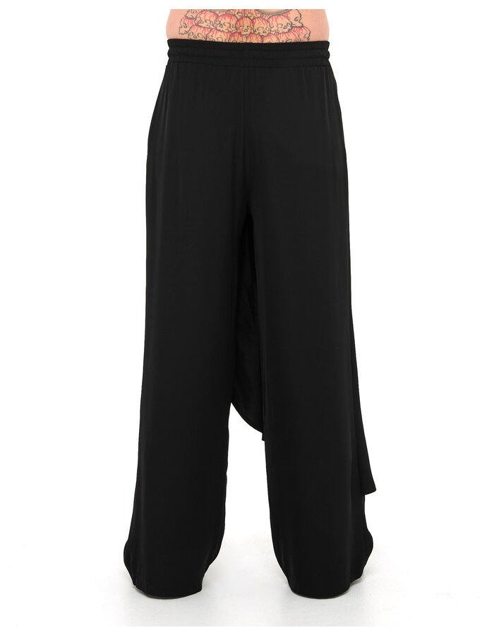 LA HAINE INSIDE US WIDE TROUSER WITH DRAPE PANEL