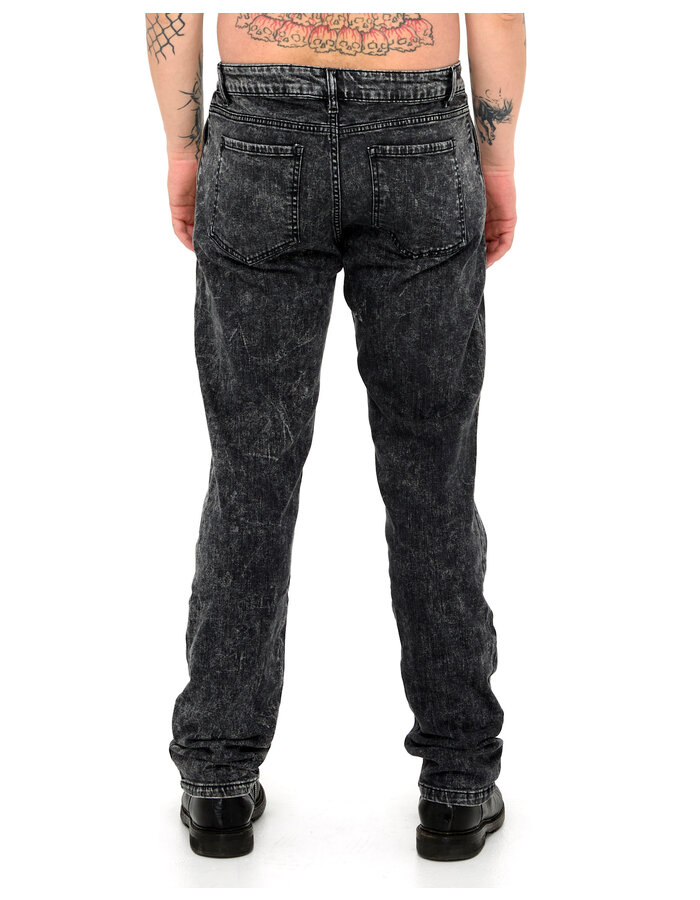 LA HAINE INSIDE US STONE WASH SLIM JEAN