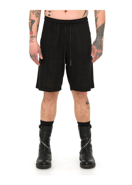 LA HAINE INSIDE US LINEN & VISCOSE PLEATED SHORT