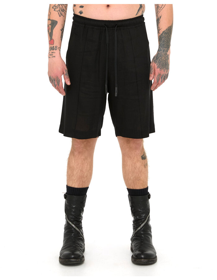 LA HAINE INSIDE US LINEN & VISCOSE PLEATED SHORT