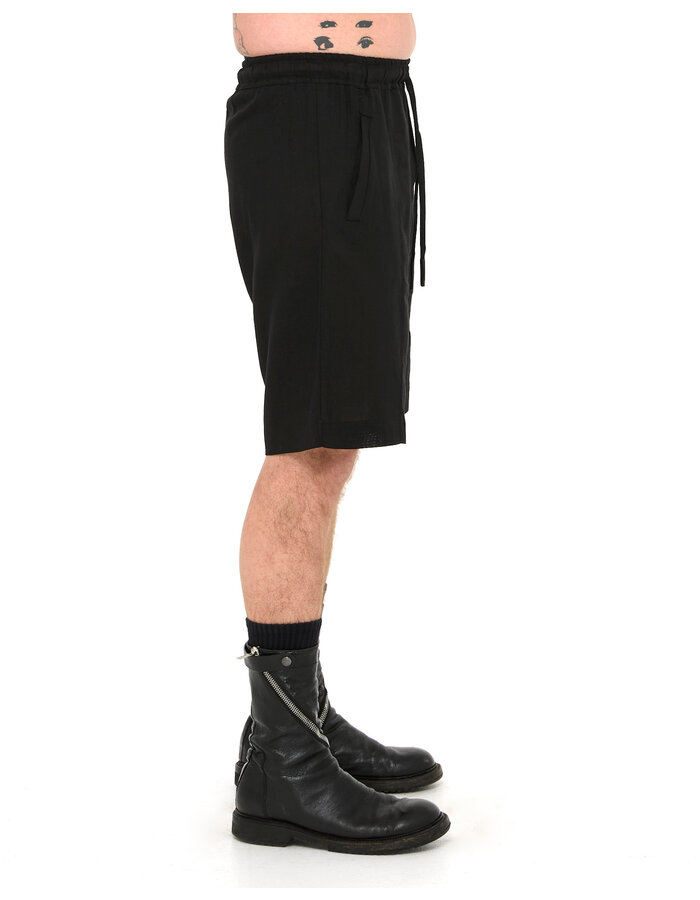 LA HAINE INSIDE US LINEN & VISCOSE PLEATED SHORT