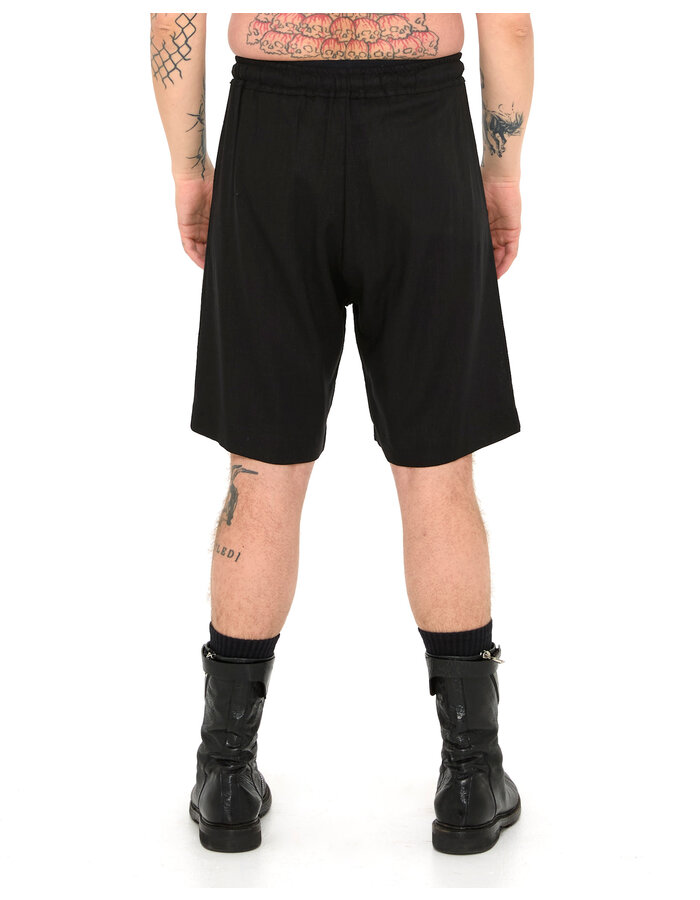 LA HAINE INSIDE US LINEN & VISCOSE PLEATED SHORT