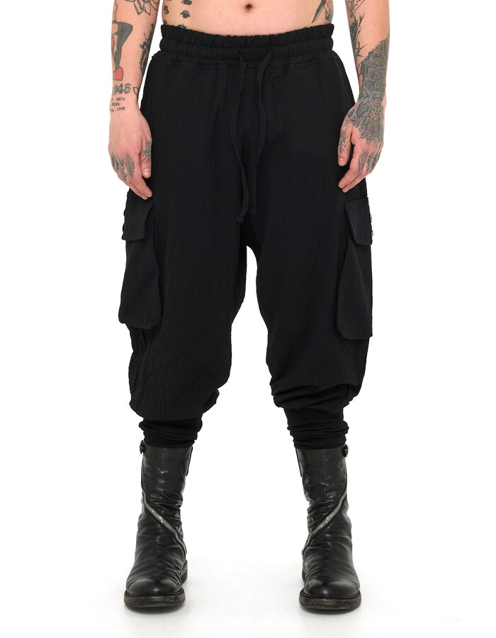 LA HAINE INSIDE US COTTON JACQUARD BAGGY CARGO