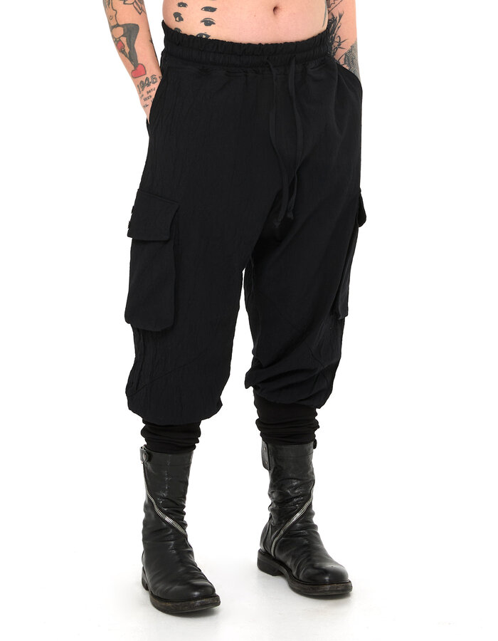 LA HAINE INSIDE US COTTON JACQUARD BAGGY CARGO