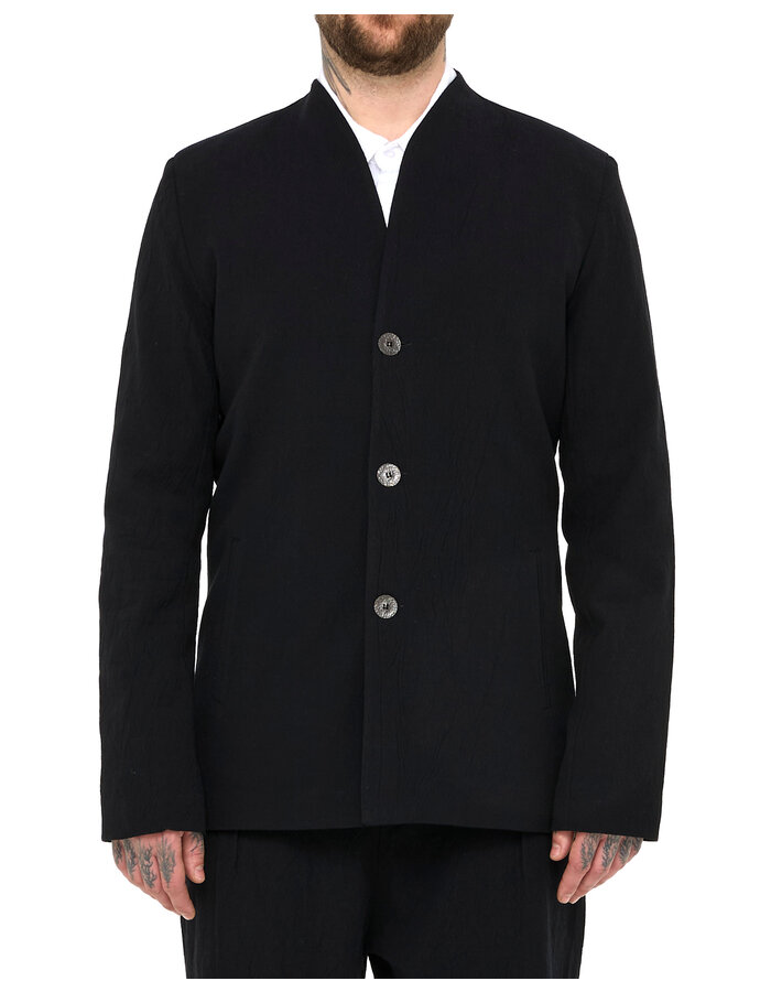 LA HAINE INSIDE US COTTON JACQUARD 3 BUTTON BLAZER