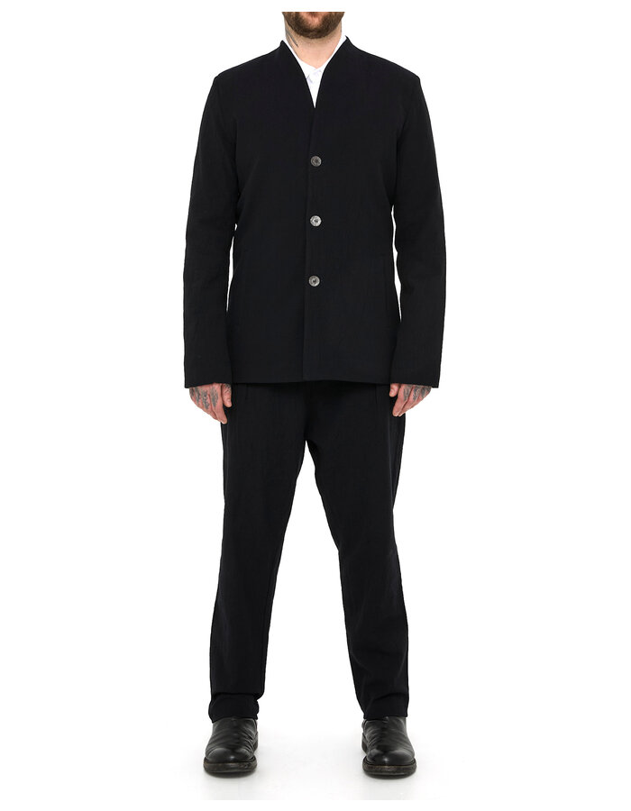 LA HAINE INSIDE US COTTON JACQUARD 3 BUTTON BLAZER