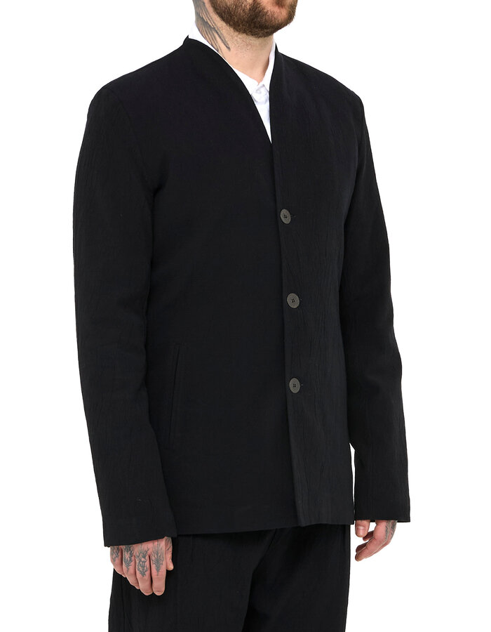 LA HAINE INSIDE US COTTON JACQUARD 3 BUTTON BLAZER