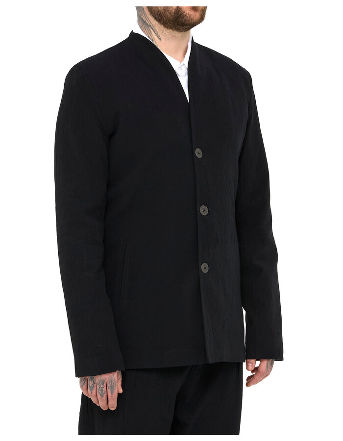 LA HAINE INSIDE US COTTON JACQUARD 3 BUTTON BLAZER