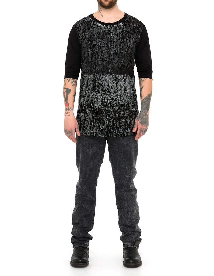 LA HAINE INSIDE US 3M PRINTED 3/4 T-SHIRT