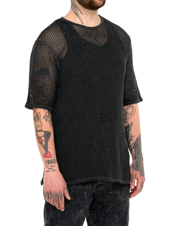 LA HAINE INSIDE US NET T-SHIRT - BLACK