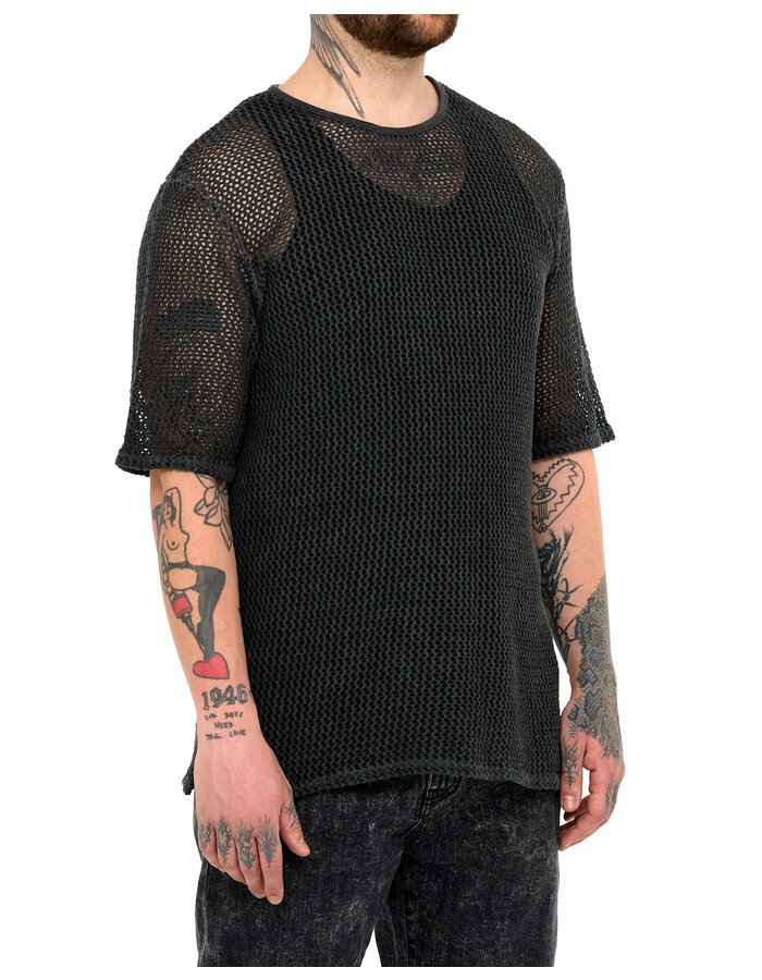 LA HAINE INSIDE US NET T-SHIRT - BLACK