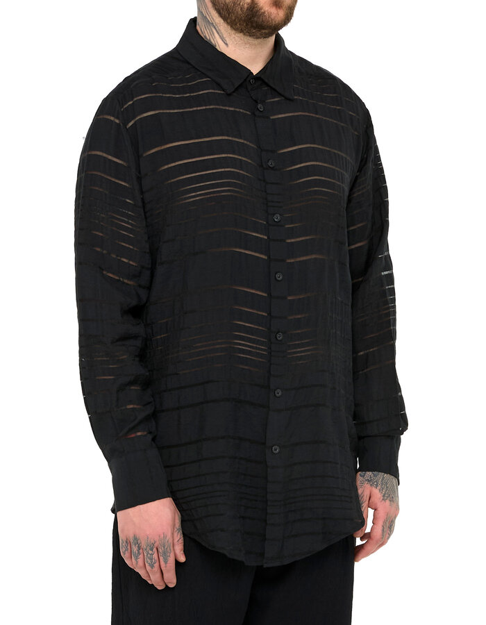 LA HAINE INSIDE US DEVORE VISCOSE SHIRT