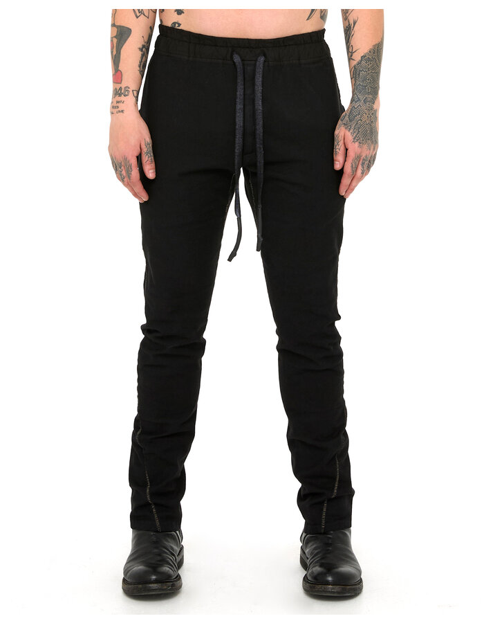 69 BY ISAAC SELLAM COTTON CANVAS 6 POCKET TROUSER - BLACK