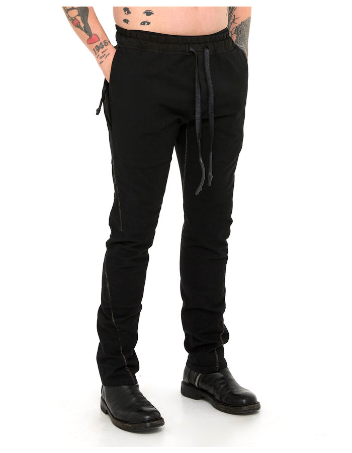 69 BY ISAAC SELLAM COTTON CANVAS 6 POCKET TROUSER - BLACK