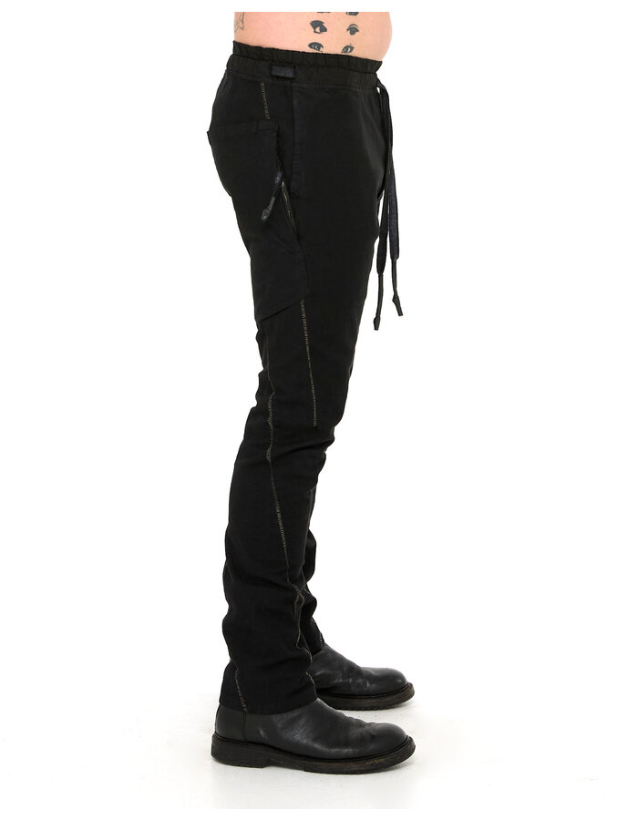 69 BY ISAAC SELLAM COTTON CANVAS 6 POCKET TROUSER - BLACK