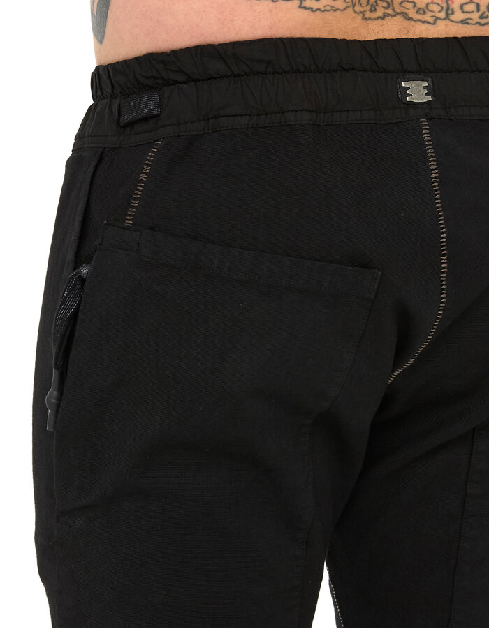 69 BY ISAAC SELLAM COTTON CANVAS 6 POCKET TROUSER - BLACK