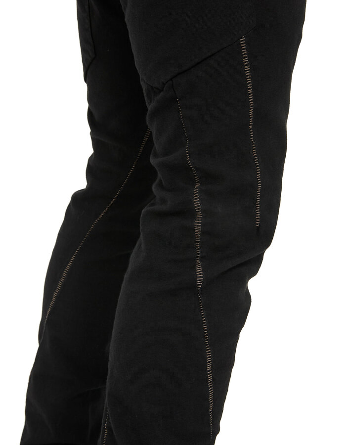 69 BY ISAAC SELLAM COTTON CANVAS 6 POCKET TROUSER - BLACK