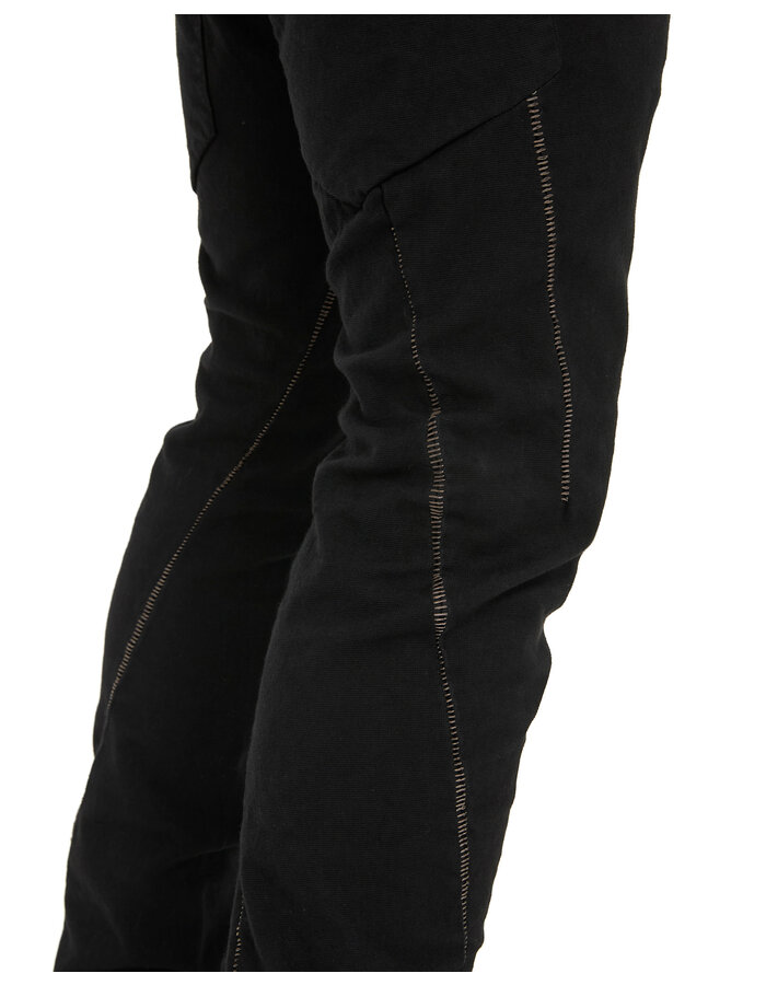 69 BY ISAAC SELLAM COTTON CANVAS 6 POCKET TROUSER - BLACK