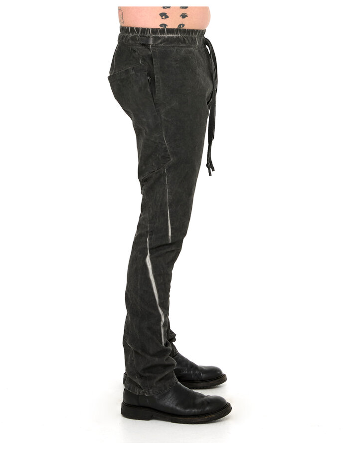 69 BY ISAAC SELLAM COTTON CANVAS 6 POCKET TROUSER - LEAD