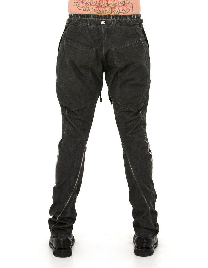 69 BY ISAAC SELLAM COTTON CANVAS 6 POCKET TROUSER - LEAD