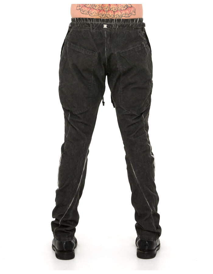 69 BY ISAAC SELLAM COTTON CANVAS 6 POCKET TROUSER - LEAD